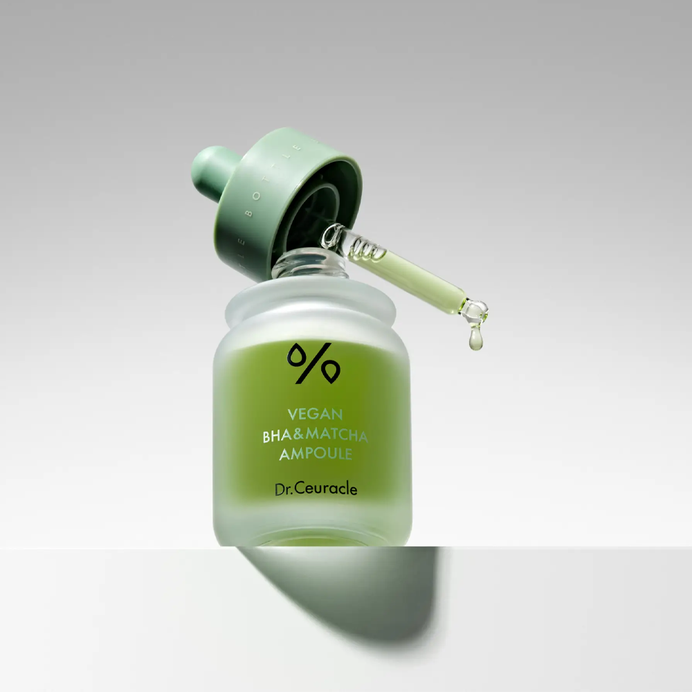 Dr. Ceuracle Vegan BHA&Matcha Ampoule 30ml - Ампульна сироватка з BHA кислотою та екстрактом чаю - фото №1 Dr. Ceuracle Vegan BHA&Matcha Ampoule 30ml - Ампульна сироватка з BHA кислотою та екстрактом чаю - фото №1